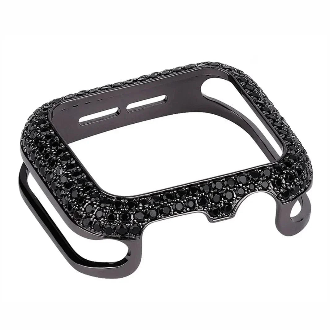 Diamond Bling Metal Bumper for Apple Watch 45mm 45mm black Cases & Covers Diamond Bling Metal Bumper for Apple Watch 45mm 45mm black Cases & Covers